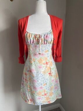 White Floral Mini Sundress